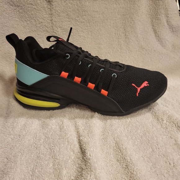 PUMA Shoes - Women's PUMA Sneakers - size 6 1/2 - Black-Angel Blue-Pink